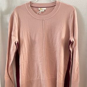 Boden Logan Side Stripe sweater size L NWOT